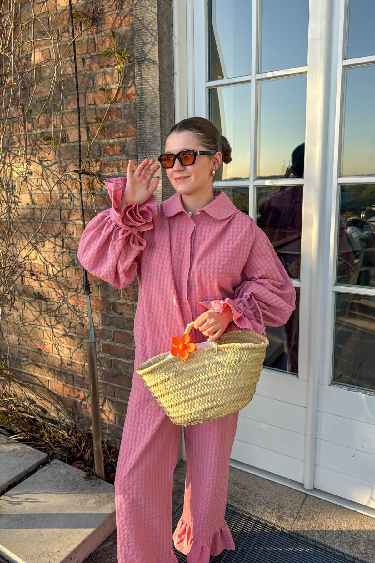 Spodnie Calais Pink Cotton