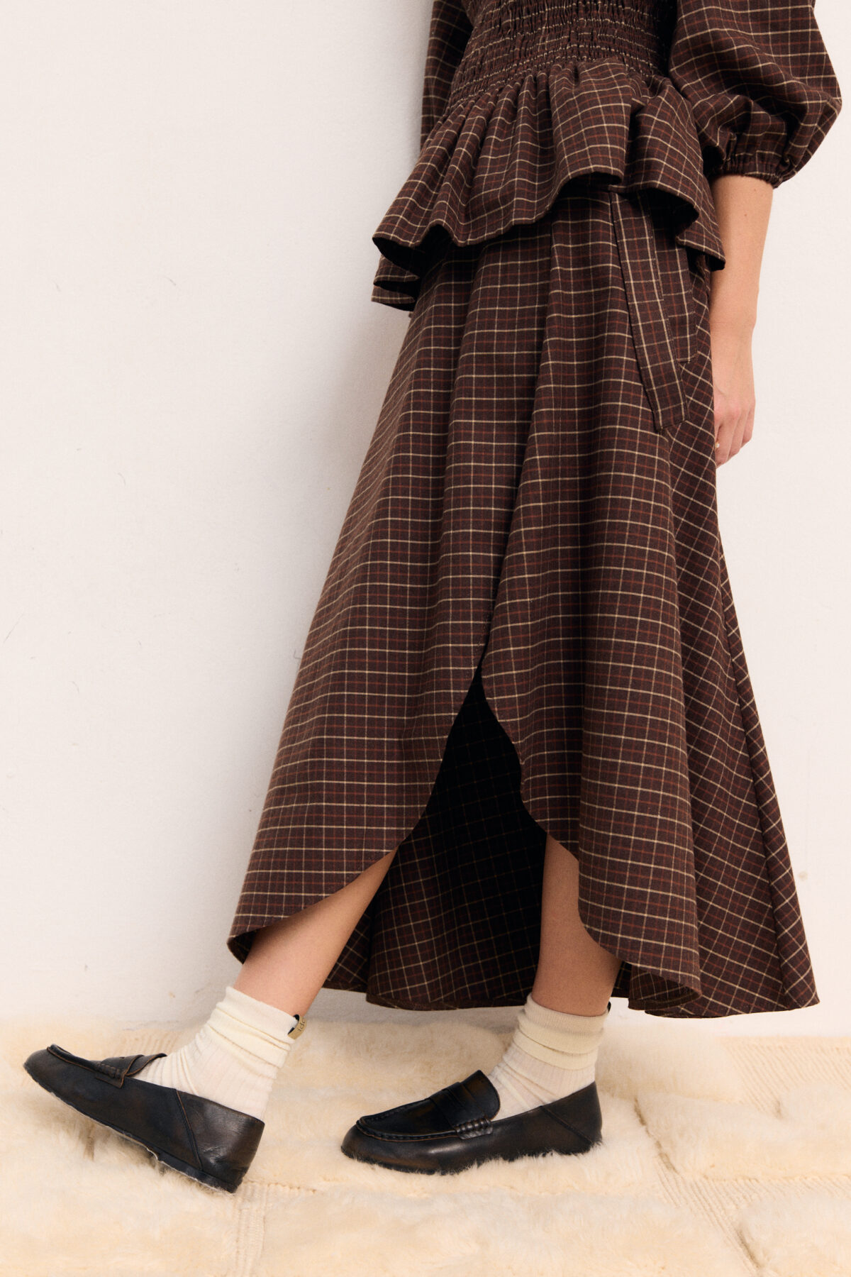 Spódnica Wrapped Brown