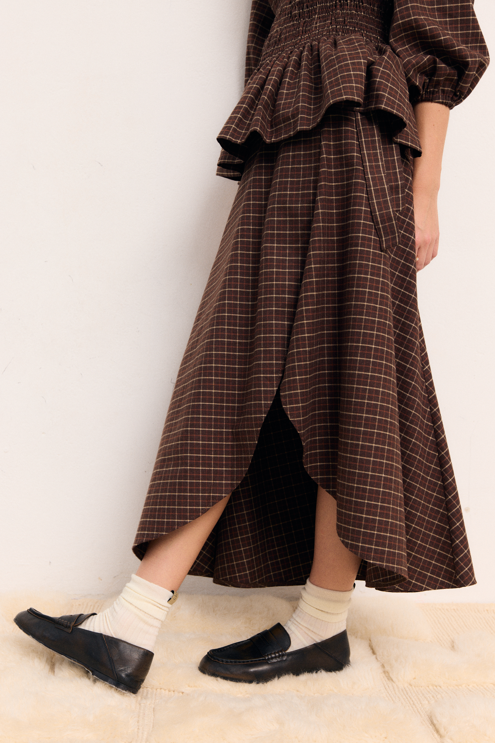 Spódnica Wrapped Brown