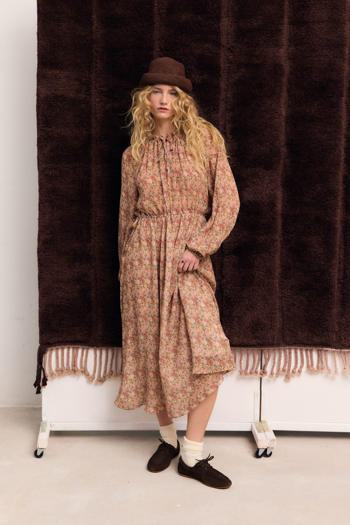 Sukienka Meadow z jedwabiem