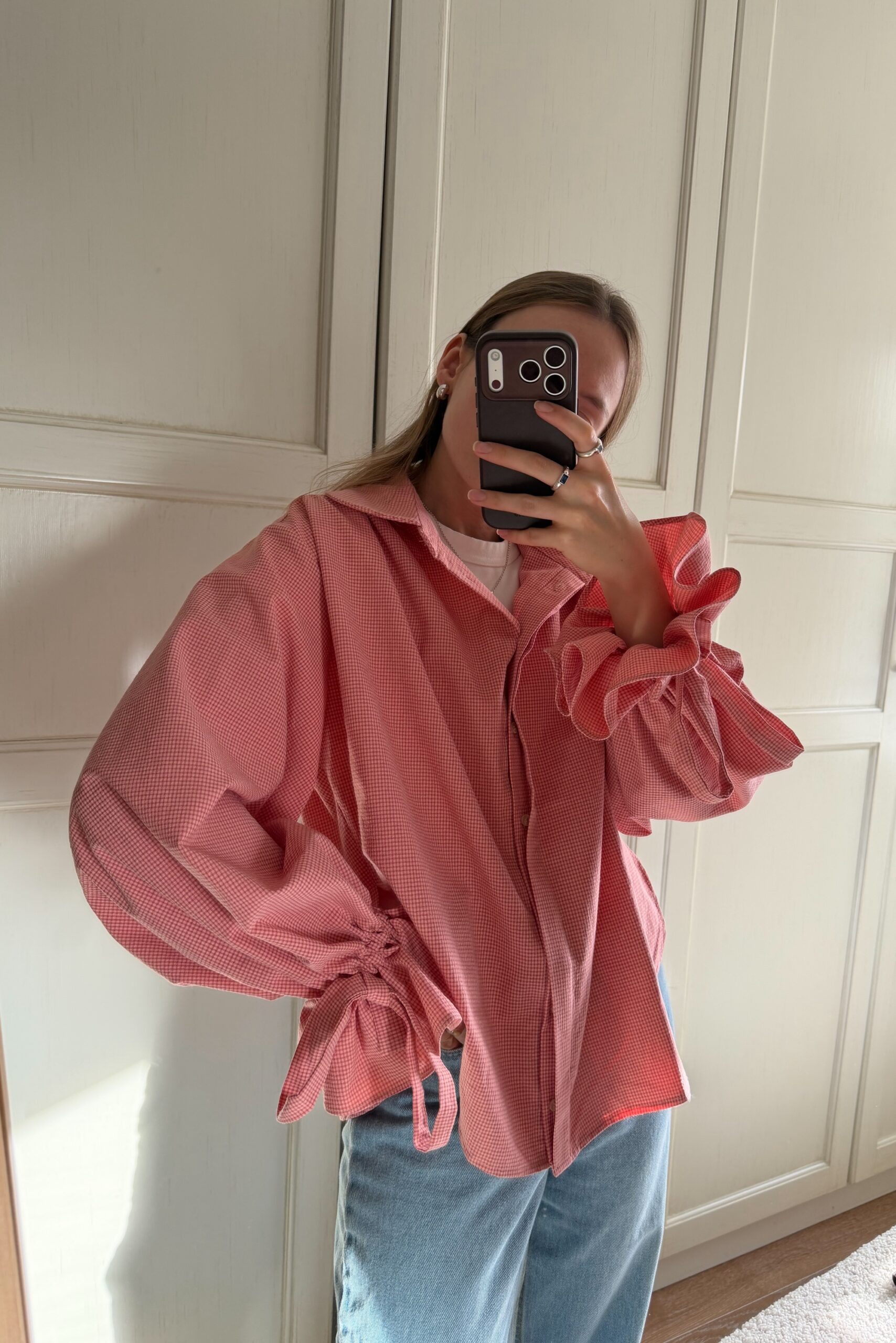 Koszula Vieste Vichy Pink