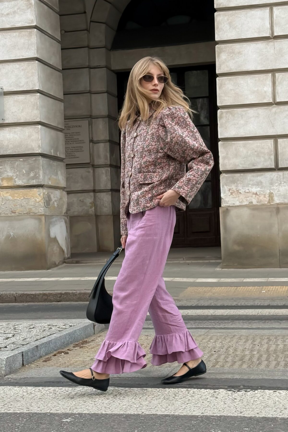 Spodnie Calais Linen Lilac